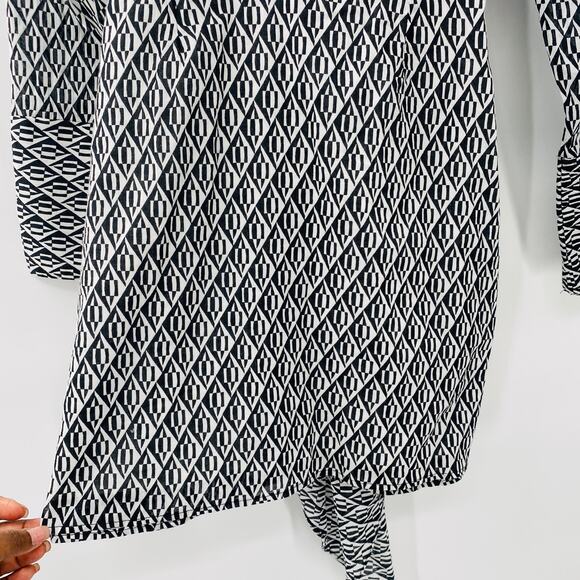 NEW Free People Rillo Beach Summer Shirtdress Small Black White Lightweight - Picture 10 of 16